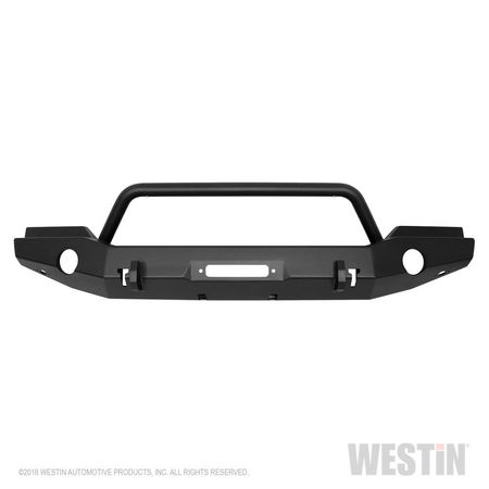 WESTIN AUTOMOTIVE 07-C WRANGLER(EXCL 2018 JL)TEXTURED BLACK WJ2 FULL WIDTH FRONT BUMPER W/BULL BAR 59-80045